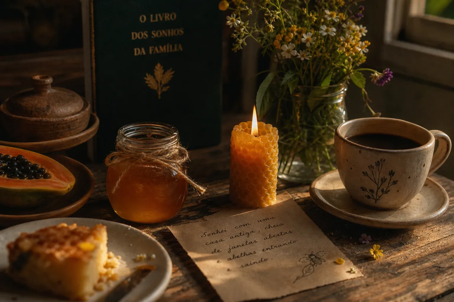 Symbolic still life: Sonhar com abelha