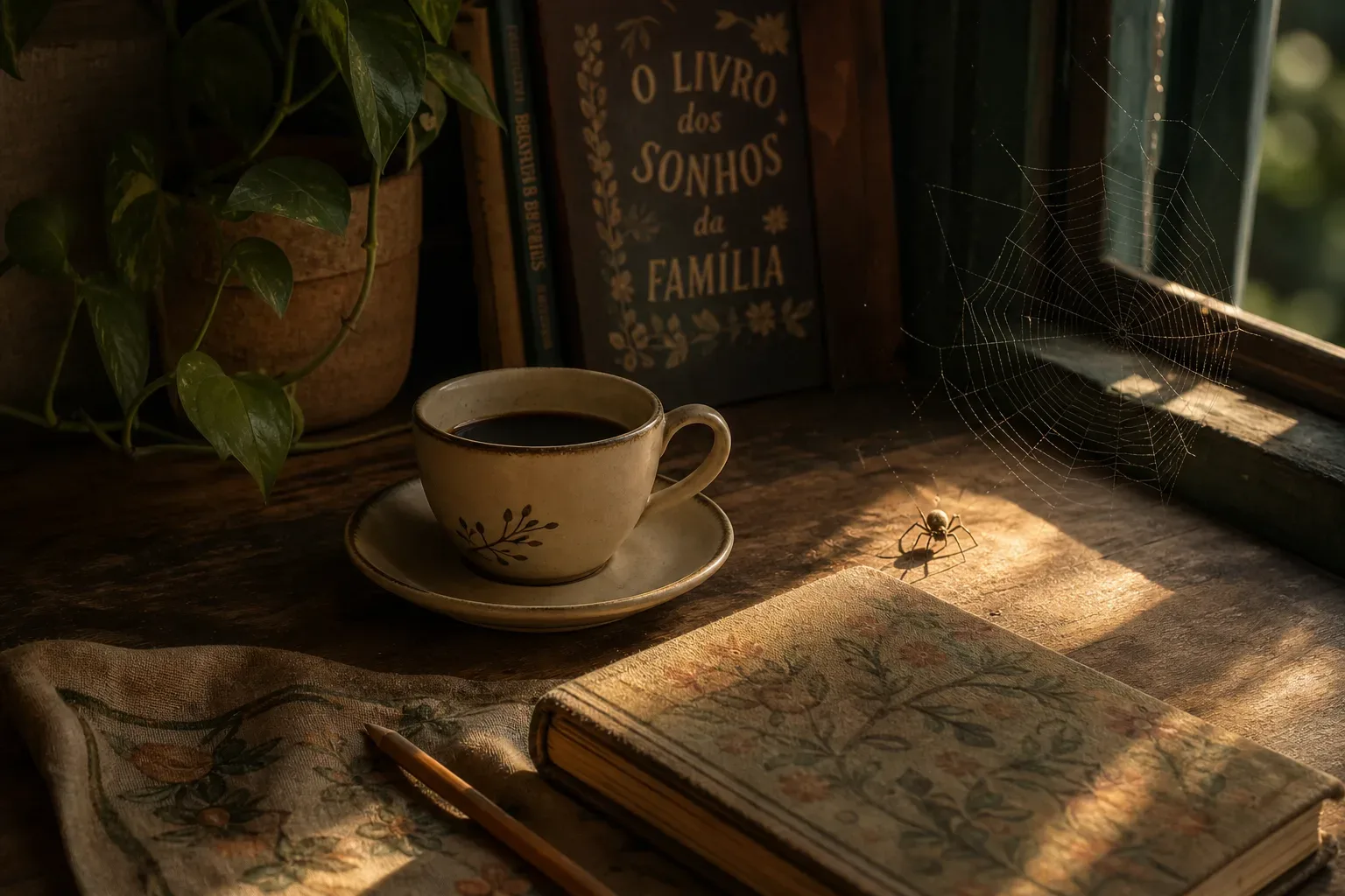 Symbolic still life: Sonhar com aranha