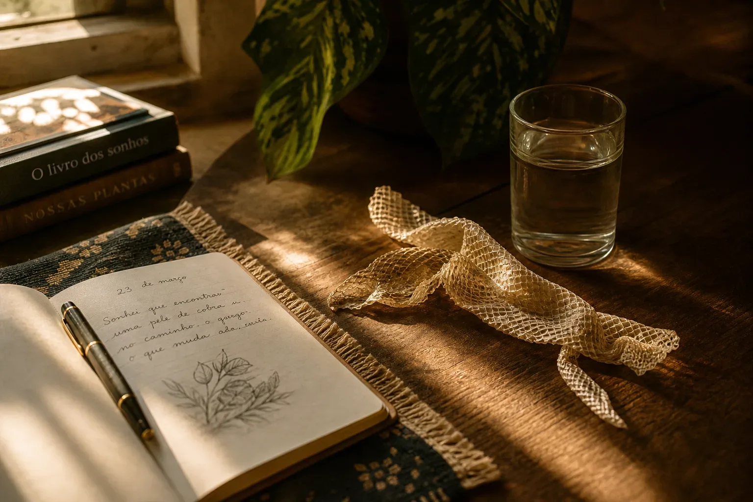 Symbolic still life: Sonhar com cobra