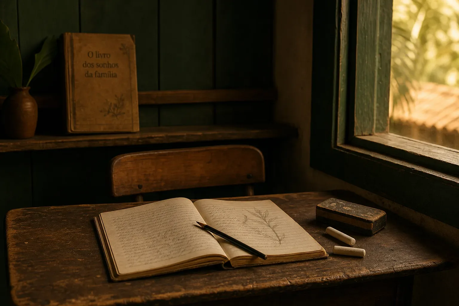 Symbolic still life: Sonhar com escola