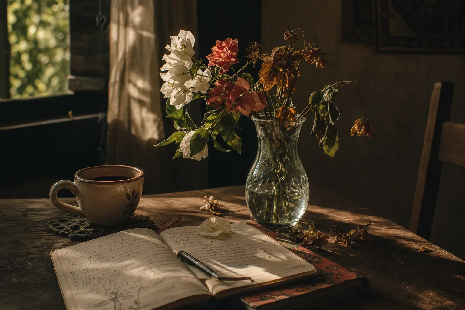 Symbolic still life: Sonhar com flores