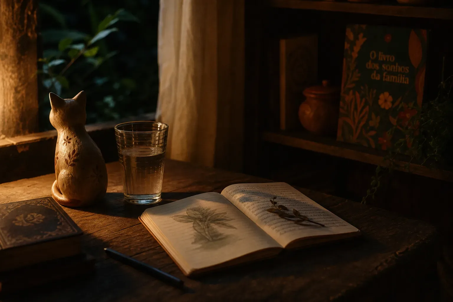 Symbolic still life: Sonhar com gato