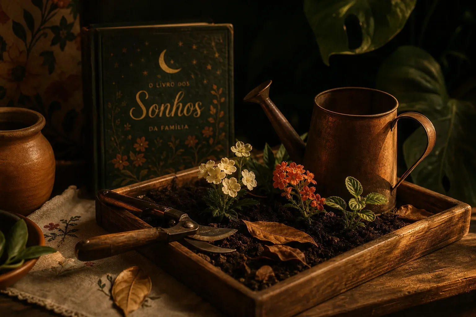 Symbolic still life: Sonhar com jardim