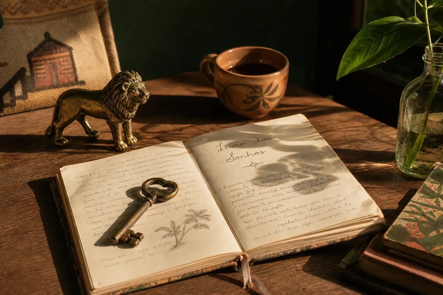 Symbolic still life: Sonhar com leão