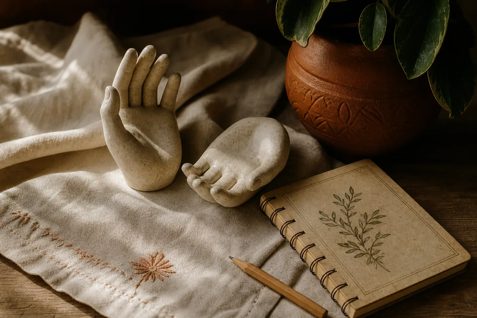 Symbolic still life: Sonhar com mãos