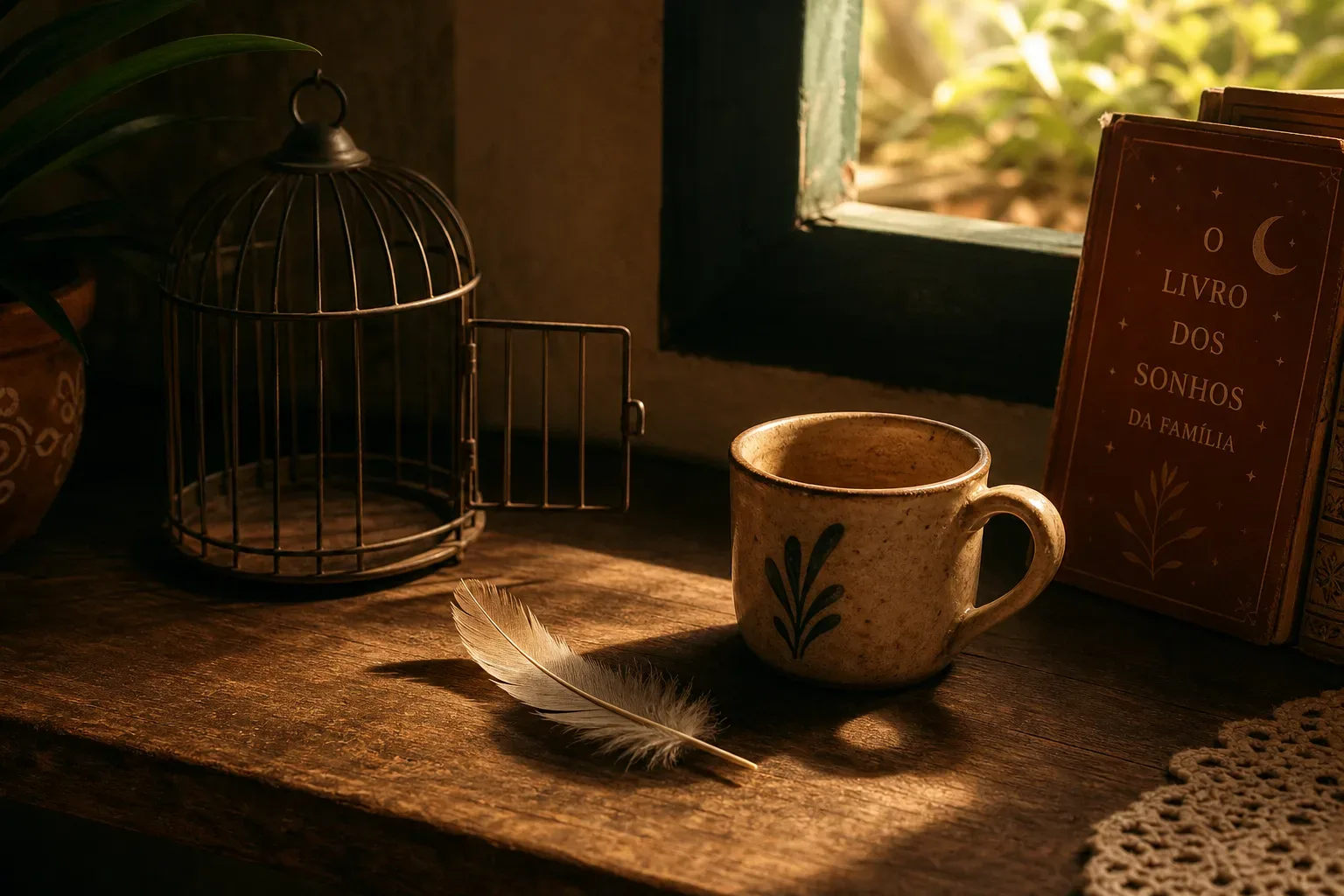 Symbolic still life: Sonhar com pássaro