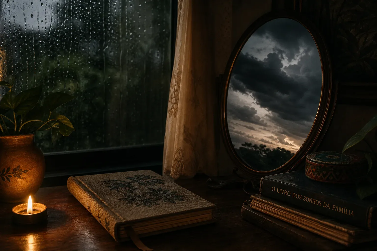 Symbolic still life: Sonhar com tempestade