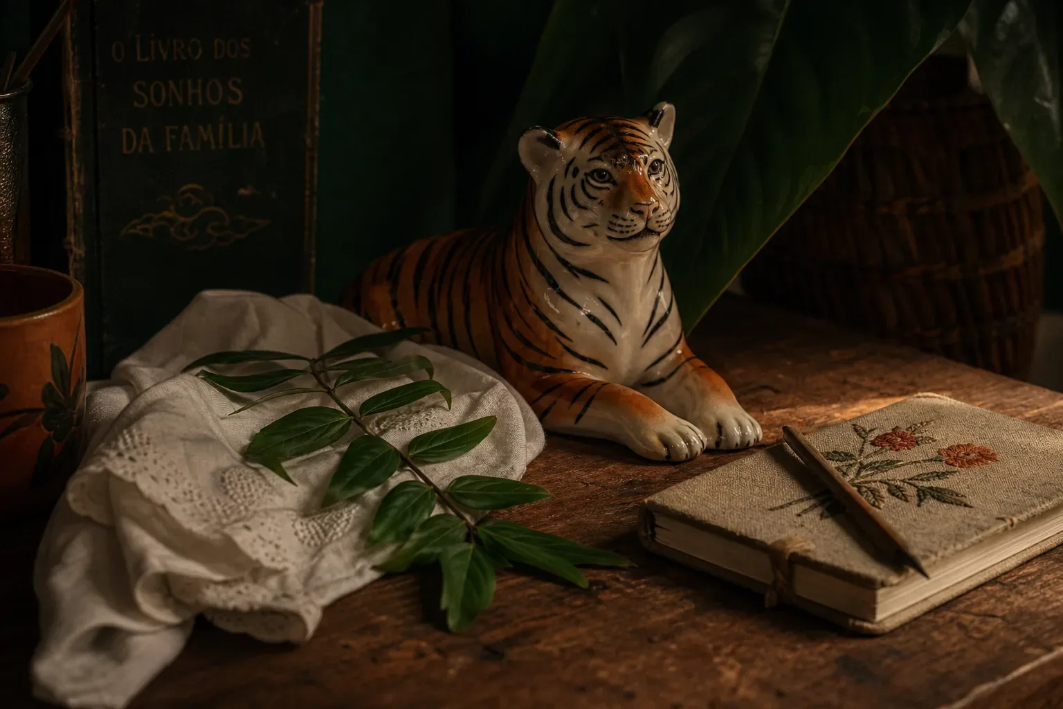 Symbolic still life: Sonhar com tigre