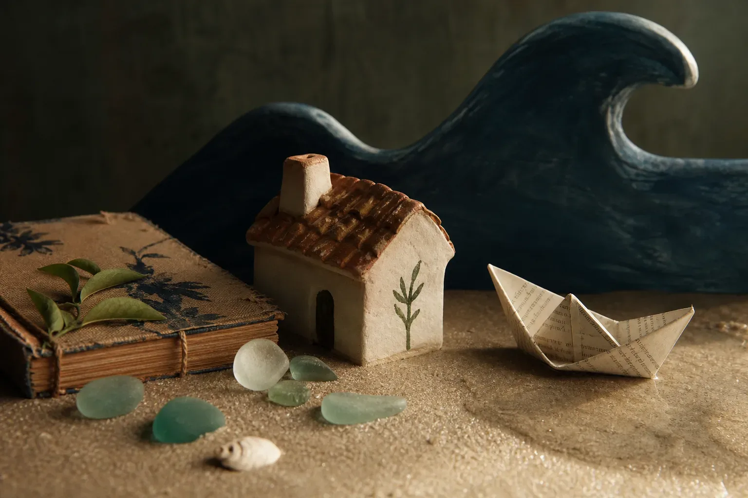 Symbolic still life: Sonhar com tsunami