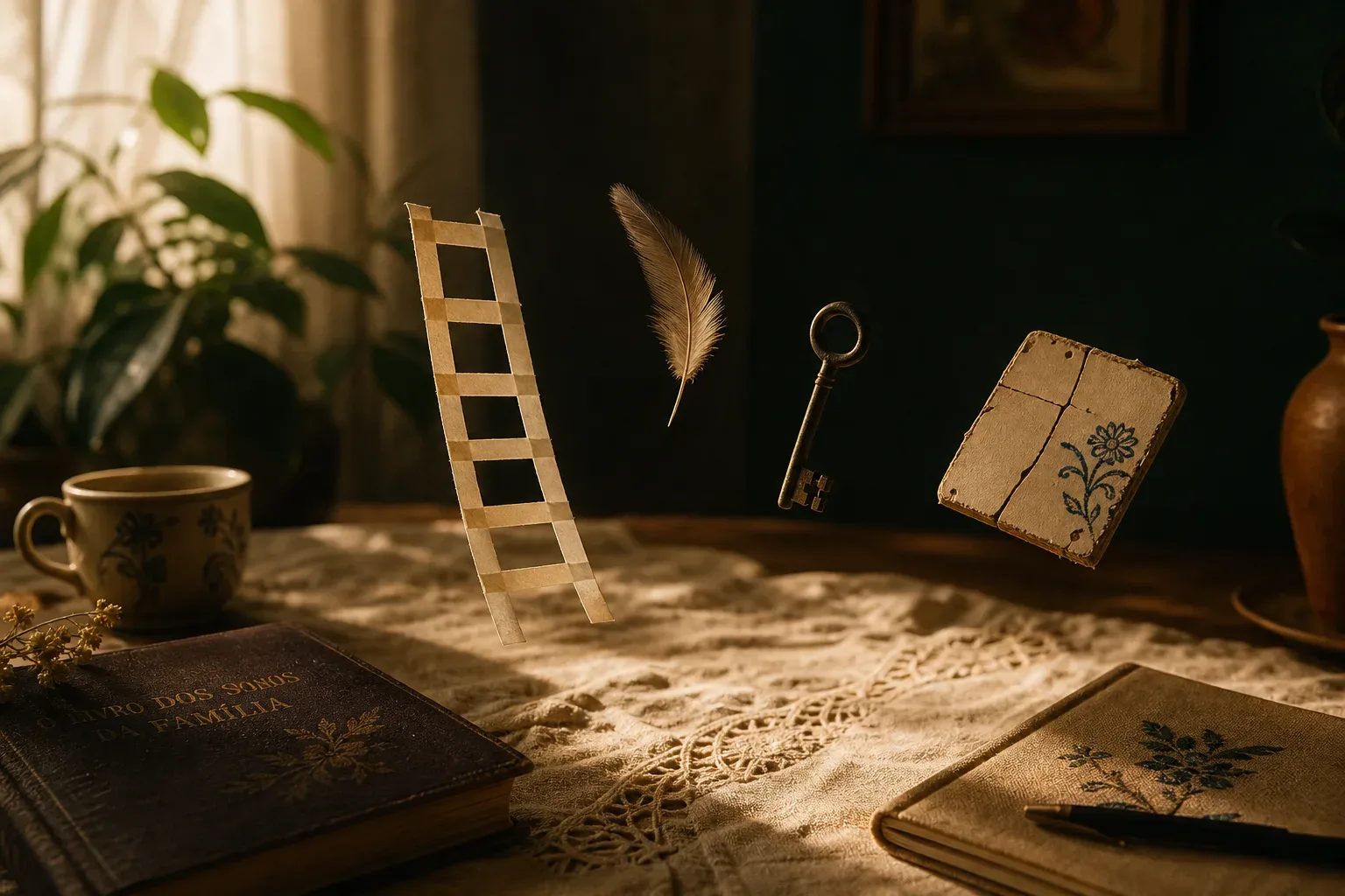 Symbolic still life: Sonhar que está caindo