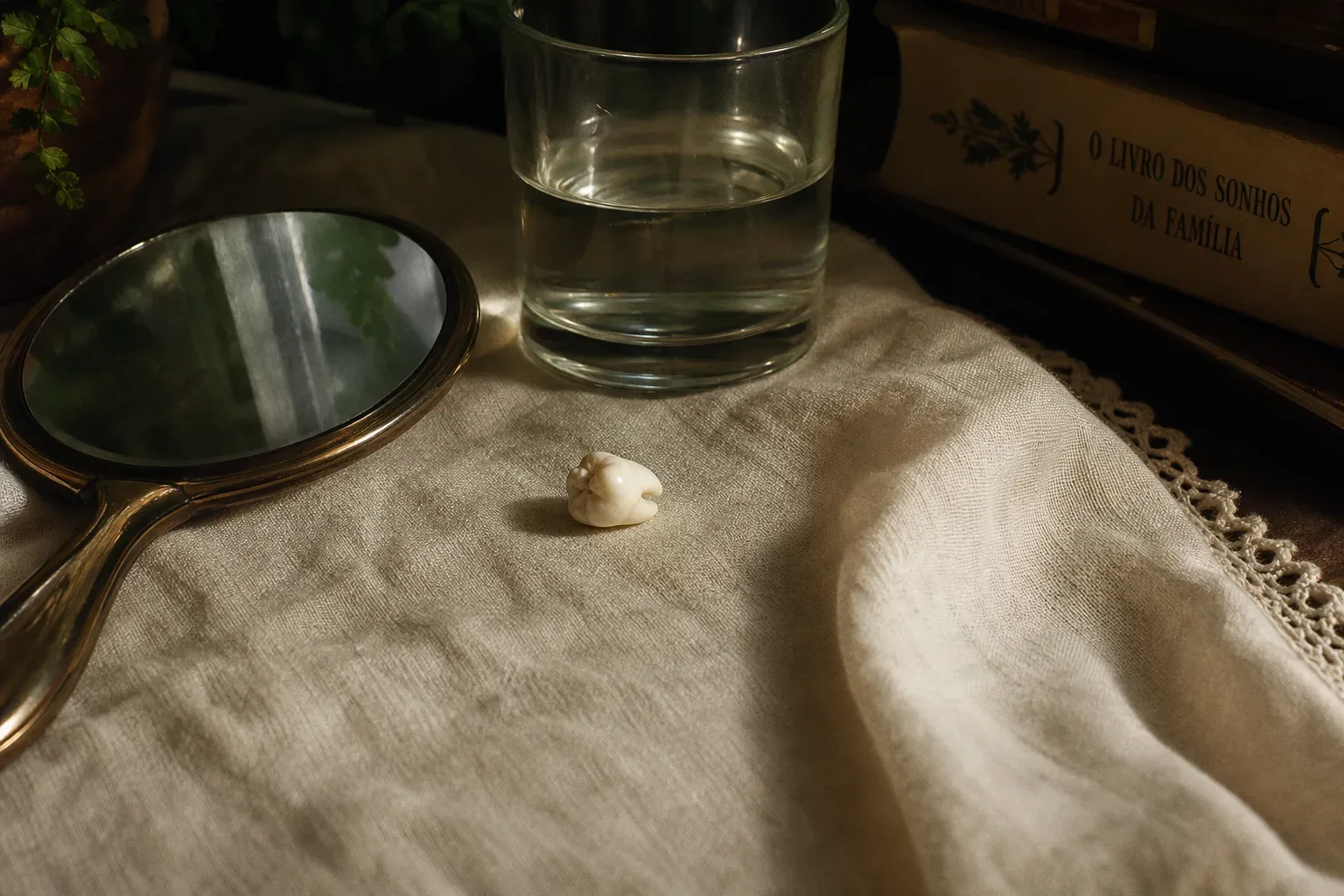 Symbolic still life: Sonhar que o dente caiu
