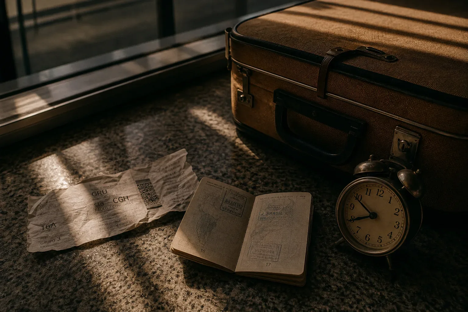 Symbolic still life: Sonhar que perde o voo